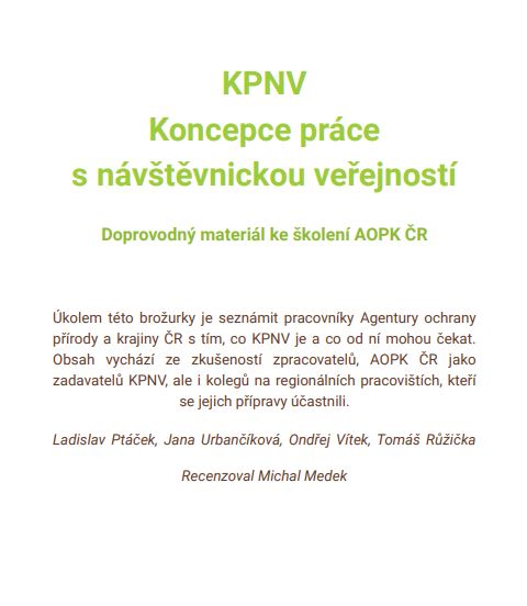 Koncepce práce s návštěvnickou veřejností