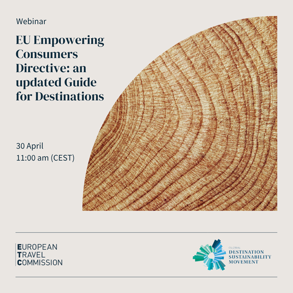 Webinář o správné komunikaci udržitelných témat: EU směrnice Empowering Consumers (aktualizovaný průvodce pro destinace)