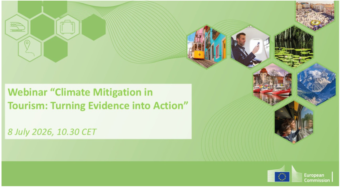 Pozvánka na odborný webinář Climate Mitigation in Tourism: Turning Evidence into Action