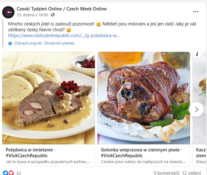Ve Varšavě se uskutečnil online český týden